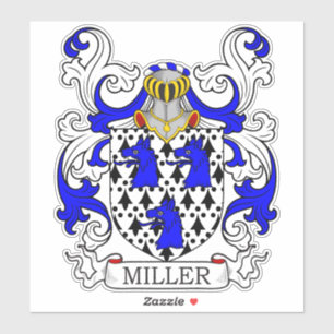 Sticker Miller Family Crest