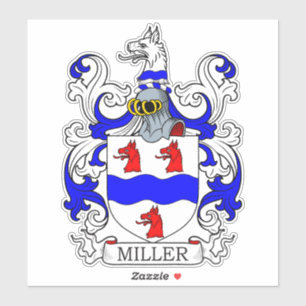 Sticker Miller Family Crest