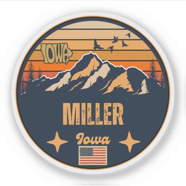 Sticker Miller, Iowa (Devant)