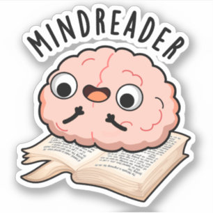 Sticker Mince Reader Funny Brain Pun