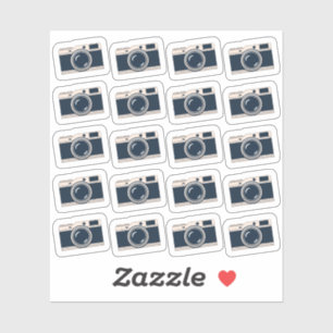 Sticker Mini Caméra Icônes Photo Médias sociaux Bujo Plann