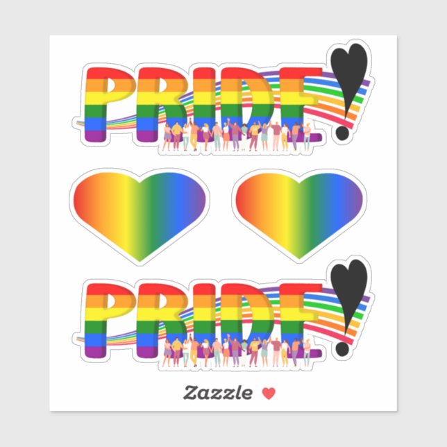 Sticker Mini-collection Pride (4) (Feuille)
