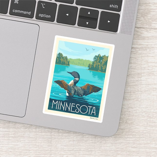 Sticker Minnesota | Loon (Détail)