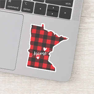 Sticker Minnesota Plaid Buffalo