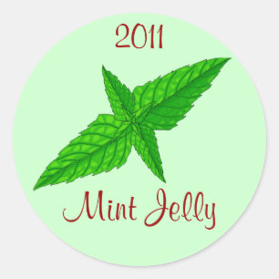 Sticker Mint Jelly Jam Home Canning Jar Circles