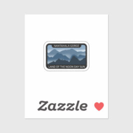 Sticker (Minuscule) Gorge de Nantahala, Terre du Soleil du