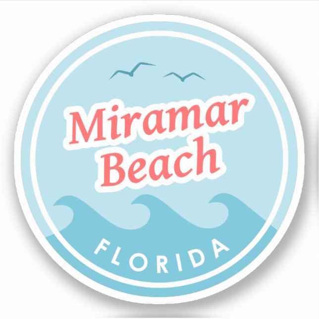 Sticker Miramar Beach Floride (Devant)