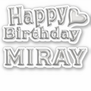 Sticker Miray Happy Birthday