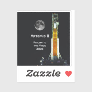 Sticker Mission Artemis II sur la Lune