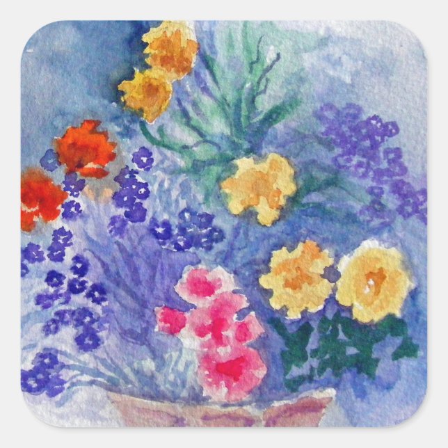 STICKER MIT BLUME (Vorderseite)