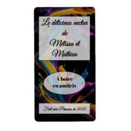 Sticker mit Weinflasche