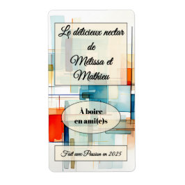 Sticker mit Weinflasche