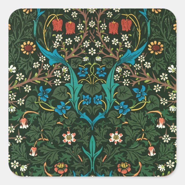 STICKER MIT WILLIAM MORRIS "TULIPS"-DESIGN (Vorderseite)