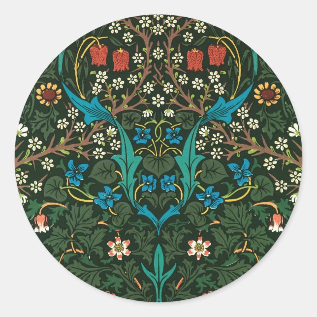 STICKER MIT WILLIAM MORRIS "TULIPS"-DESIGN (Vorderseite)
