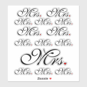 Sticker Mme Femme Mariée Cliquer pour Customiser des bande