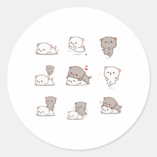 Sticker Mochi Peach Cat Pack