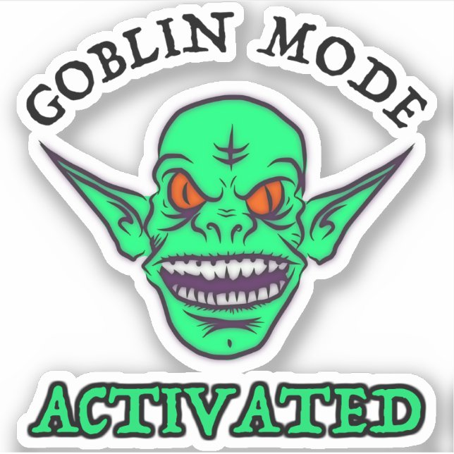 Sticker Mode de gobelin activé (Devant)