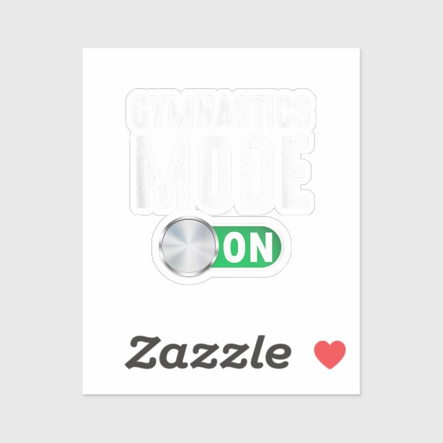 Sticker Mode Gymnastique Sur Gymnaste Cool Entraîneur Athl (Feuille)