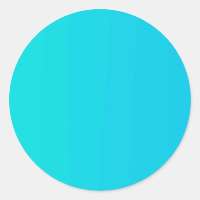 Sticker modèle blanc dégradé bleu turquoise (Devant)