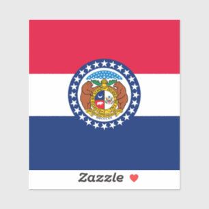 Sticker Modèle de drapeau d'État du Missouri