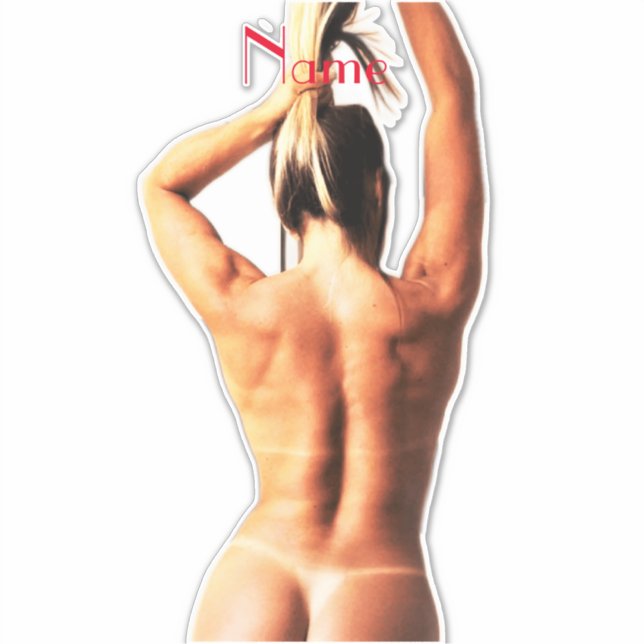 Sticker Modèle de fitness Tanlines Thunder_Cove (Devant)