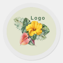 Sticker Modèle de logo rond