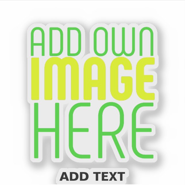 STICKER MODÈLE DE TEXTE D'IMAGE SIMPLE ET CLAIR MODERNE (Devant)