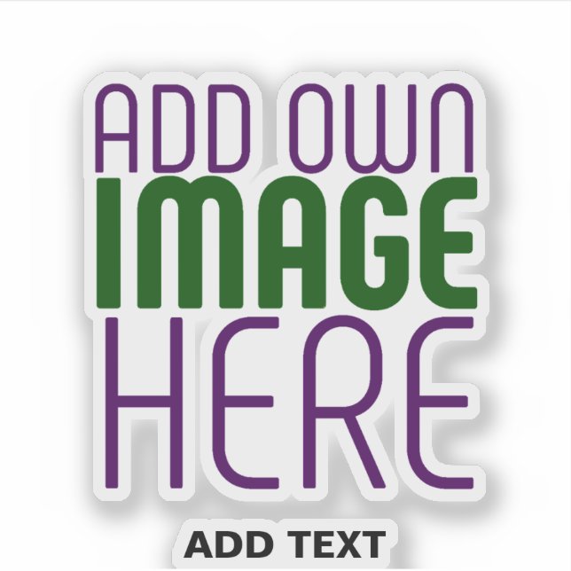 STICKER MODÈLE DE TEXTE D'IMAGE SIMPLE ET CLAIR MODERNE (Devant)