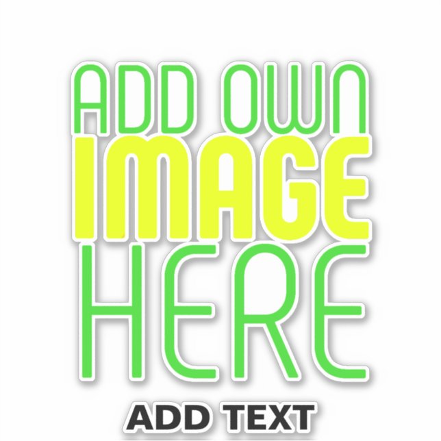 STICKER MODÈLE DE TEXTE D'IMAGE SIMPLE ET CLAIR MODERNE (Devant)