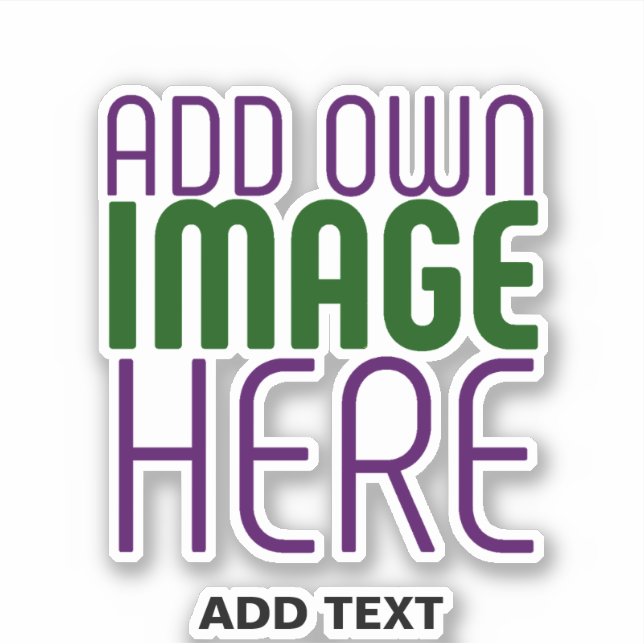 STICKER MODÈLE DE TEXTE D'IMAGE SIMPLE ET CLAIR MODERNE (Devant)