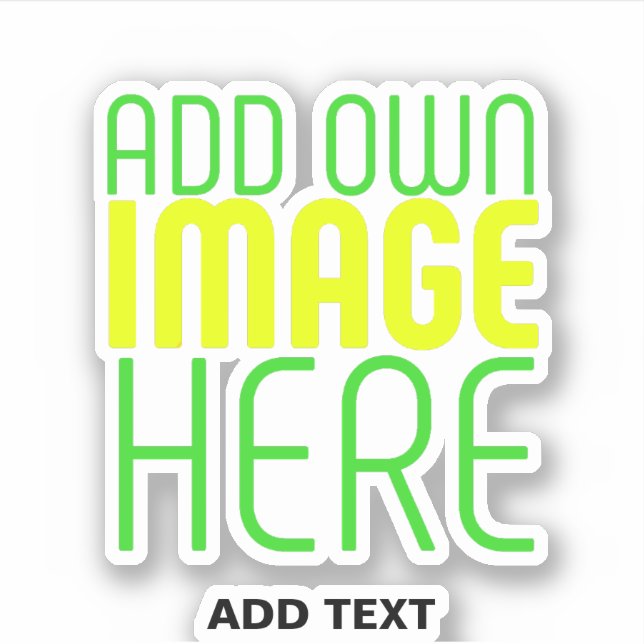 STICKER MODÈLE DE TEXTE D'IMAGE SIMPLE ET CLAIR MODERNE (Devant)