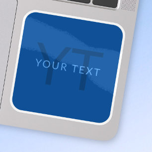 Sticker Modèle de texte modifiable pour nom monogrammé, et