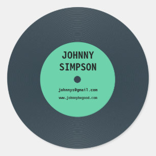 Sticker Modèle de texte vintage Retro Vinyl