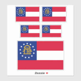 Sticker Modèle du drapeau de l'État de Géorgie