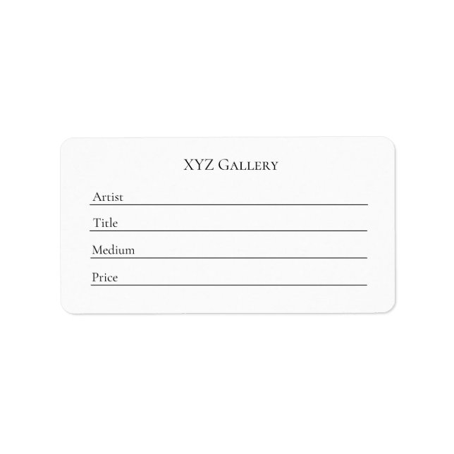 Sticker Modèle Étiquette de Small Art Show (Devant)