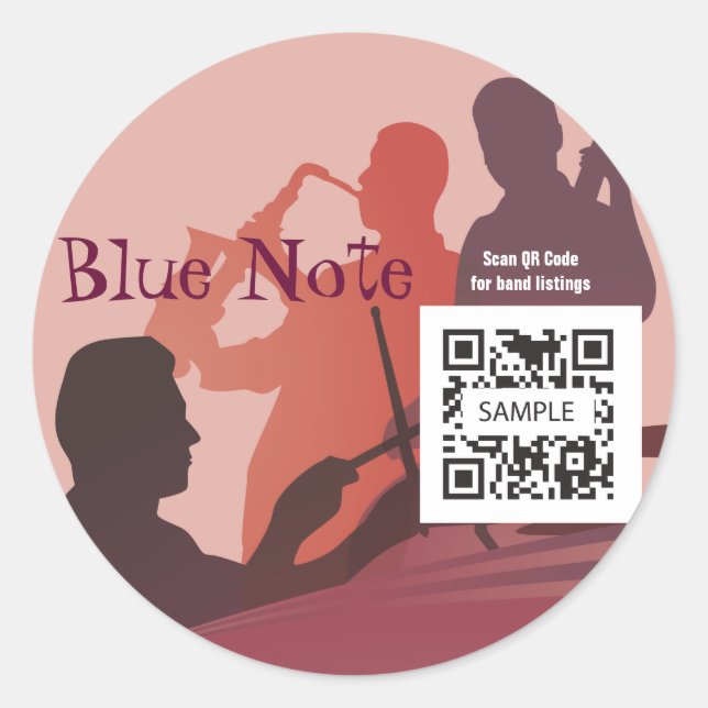 Sticker Modèle Event Jazz Band (Devant)