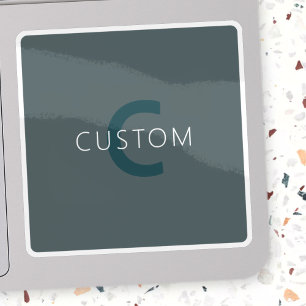 Sticker Modèle monographique élégant et personnalisable