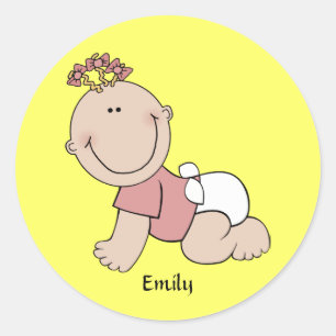 Sticker Modèle pour fille bébé