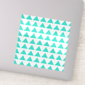 Sticker Modern Geometric Triangle Pattern – Fresh Teal Des