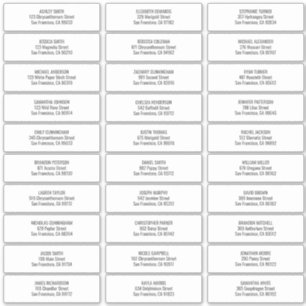 Sticker Modern + Simple Mariage Nom d'hôte Adresse