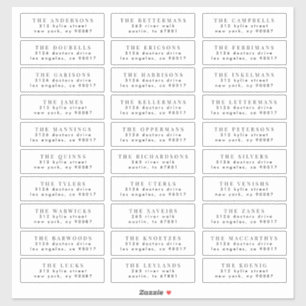 Sticker modifier le cachet d'adresse d'invité mariage indi