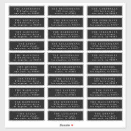 Sticker modifier le cachet d'adresse d'invité mariage indi