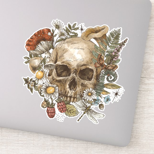 Sticker Mois crâne (Détail)