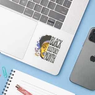 Sticker Mois de l'histoire des Noirs - Reine femme noire