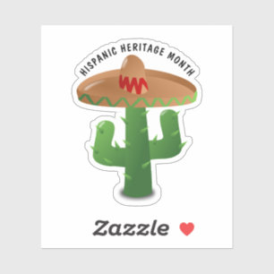 Sticker Mois national du patrimoine hispanique - Cactus