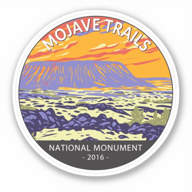 Sticker Mojave Trails National Monument Amboy Crater (Devant)