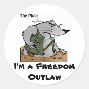 Sticker Mole Outlaw