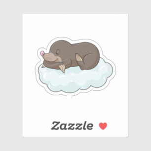 Sticker Mole sur nuages