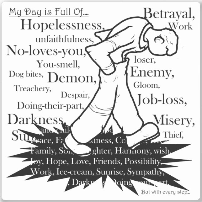 Sticker Mon Chemin Est Mon Propre2 (Devant)