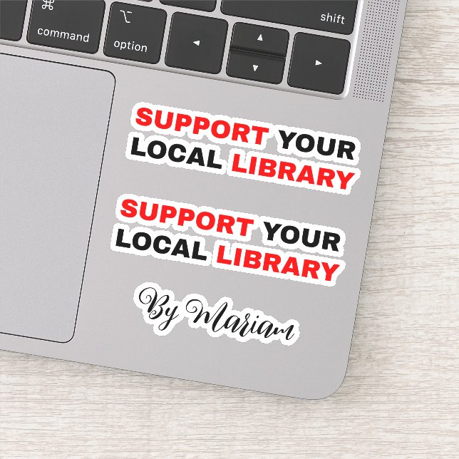 Sticker (Mon nom) Prendre en charge votre bibliothèque loc (Détail)